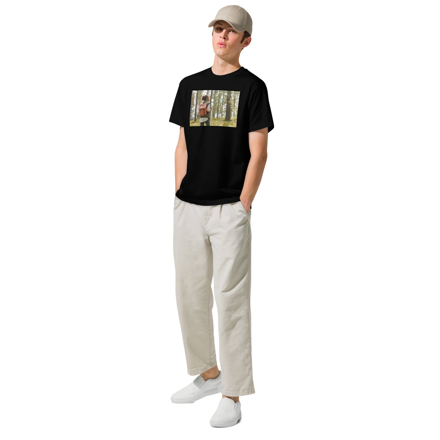 Lightweight cotton t-shirt premium