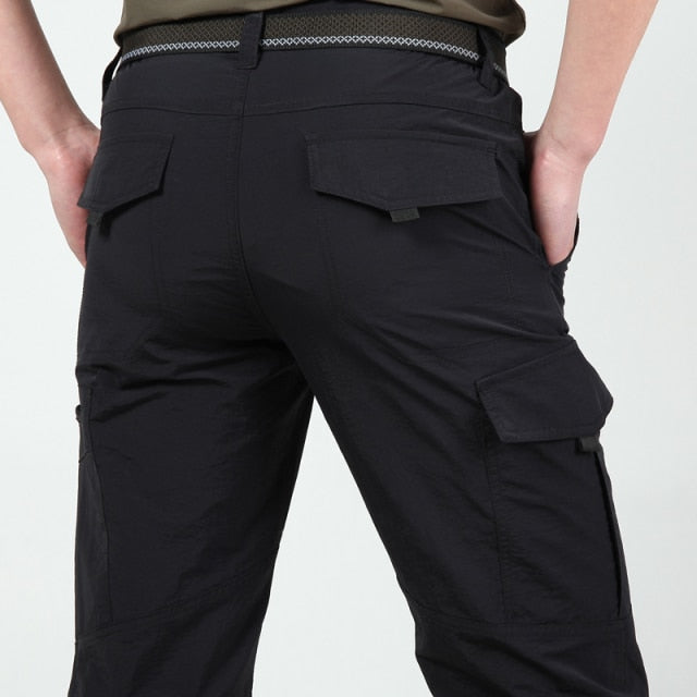 2021 Men's Lightweight Tactical Pants Breathable Summer Casual Army Military Long Trousers Male Waterproof Quick Dry Cargo Pants