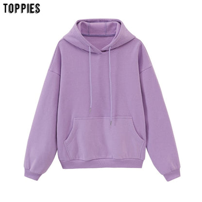 toppies Womens Tracksuits Hooded Sweatshirts 2021 Autumn Winter Fleece Oversize Hoodies Solid Pullovers Jackets Unisex Couple