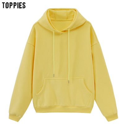 toppies Womens Tracksuits Hooded Sweatshirts 2021 Autumn Winter Fleece Oversize Hoodies Solid Pullovers Jackets Unisex Couple