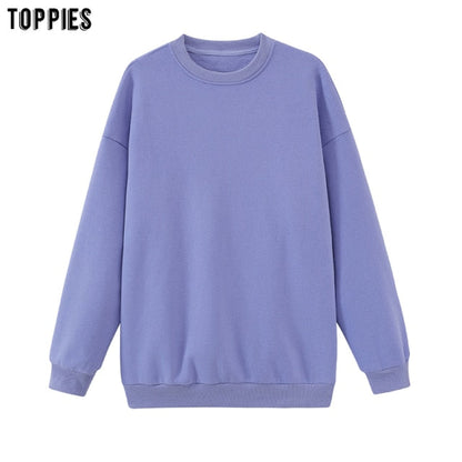 toppies Womens Tracksuits Hooded Sweatshirts 2021 Autumn Winter Fleece Oversize Hoodies Solid Pullovers Jackets Unisex Couple