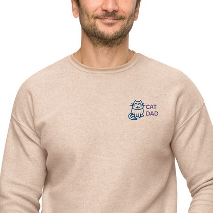 Unisex sueded fleece sweatshirt